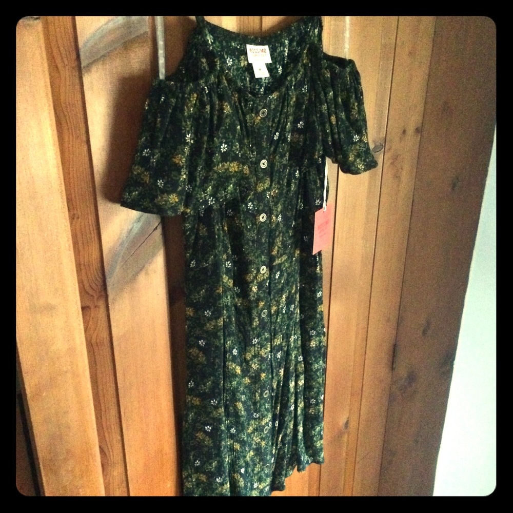 Mossimo Floral Off the Shoulder Dress